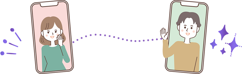 スマホアプリでチャット
